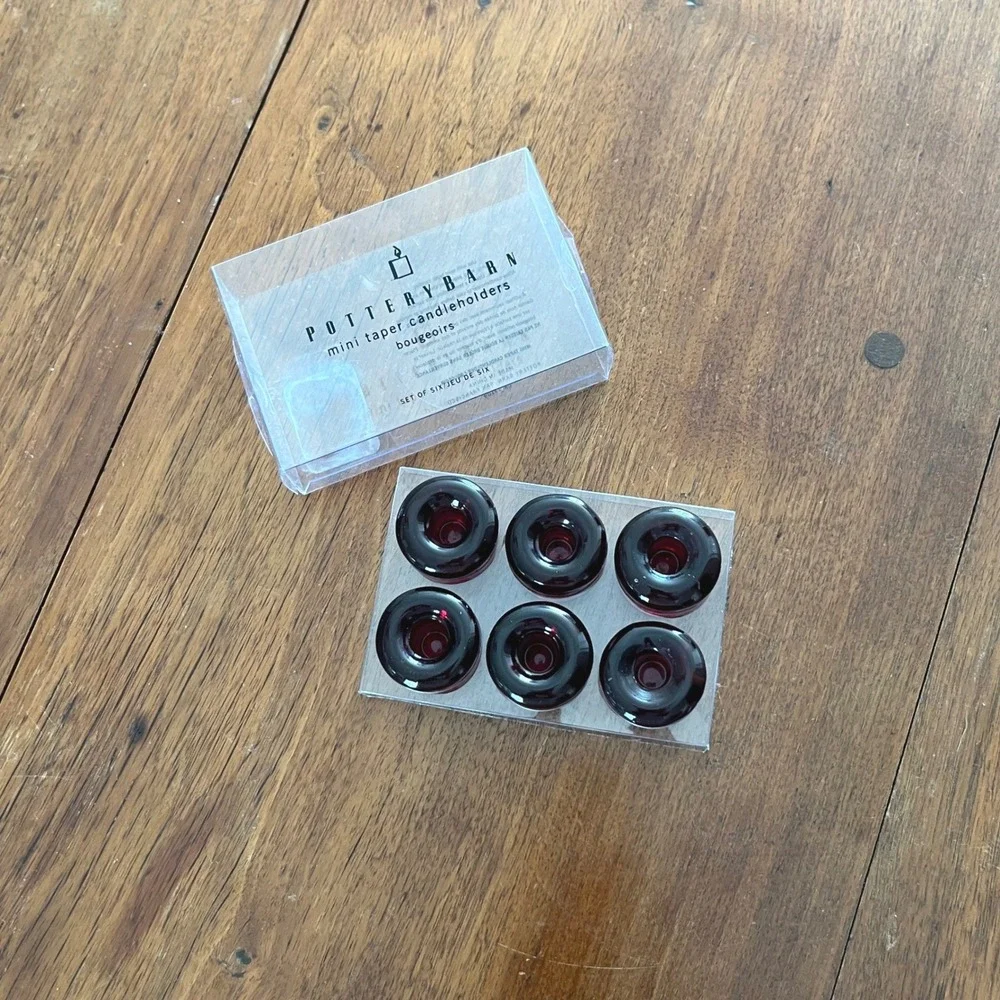 Pottery Barn Mini Taper Candle Holders