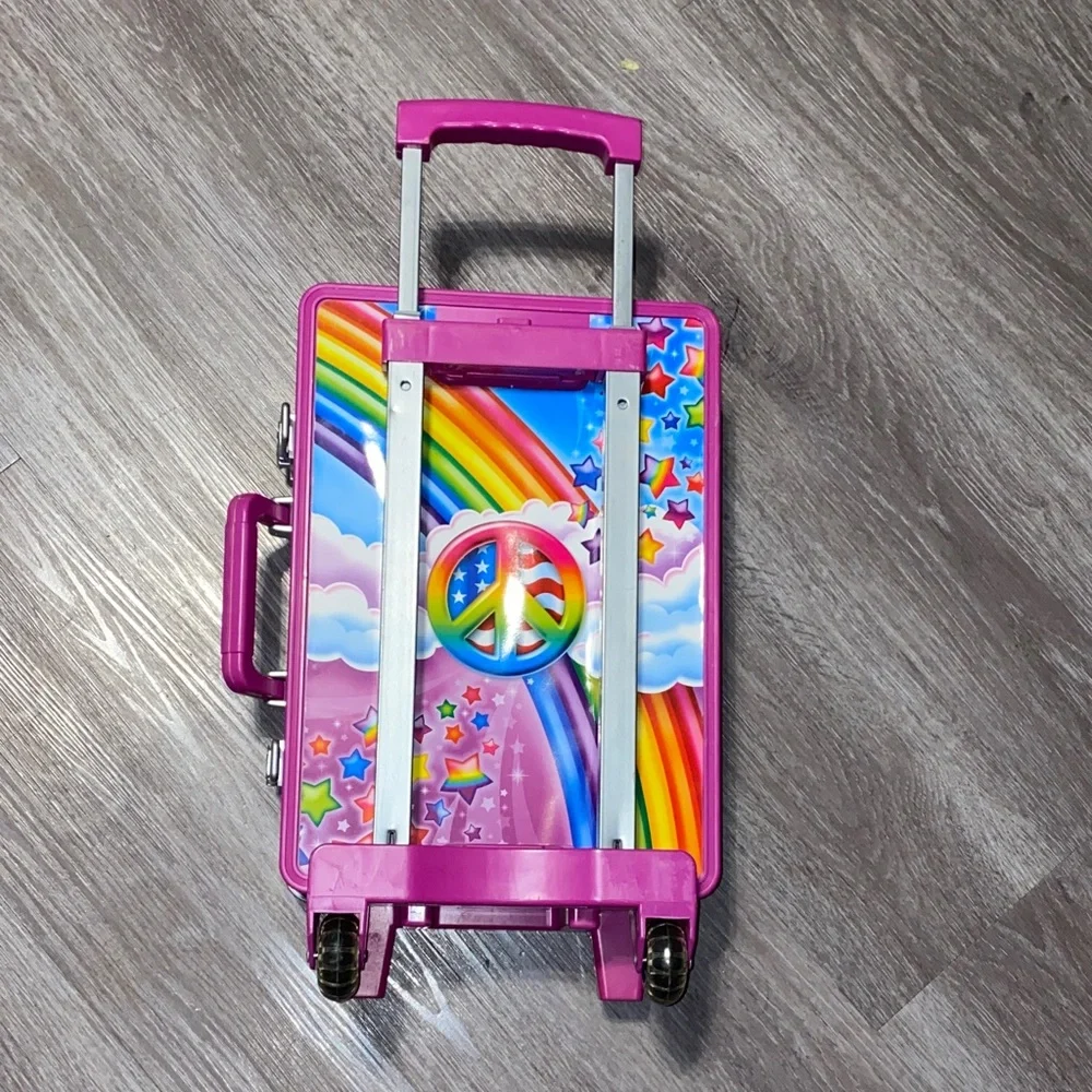 Lisa Frank bright suitcase