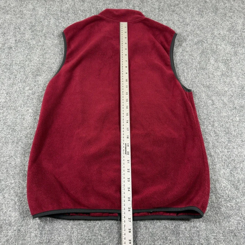 True Religion Vest Small Red Brand Jeans Fleece Full Zip Polar Fleece‎ Men's