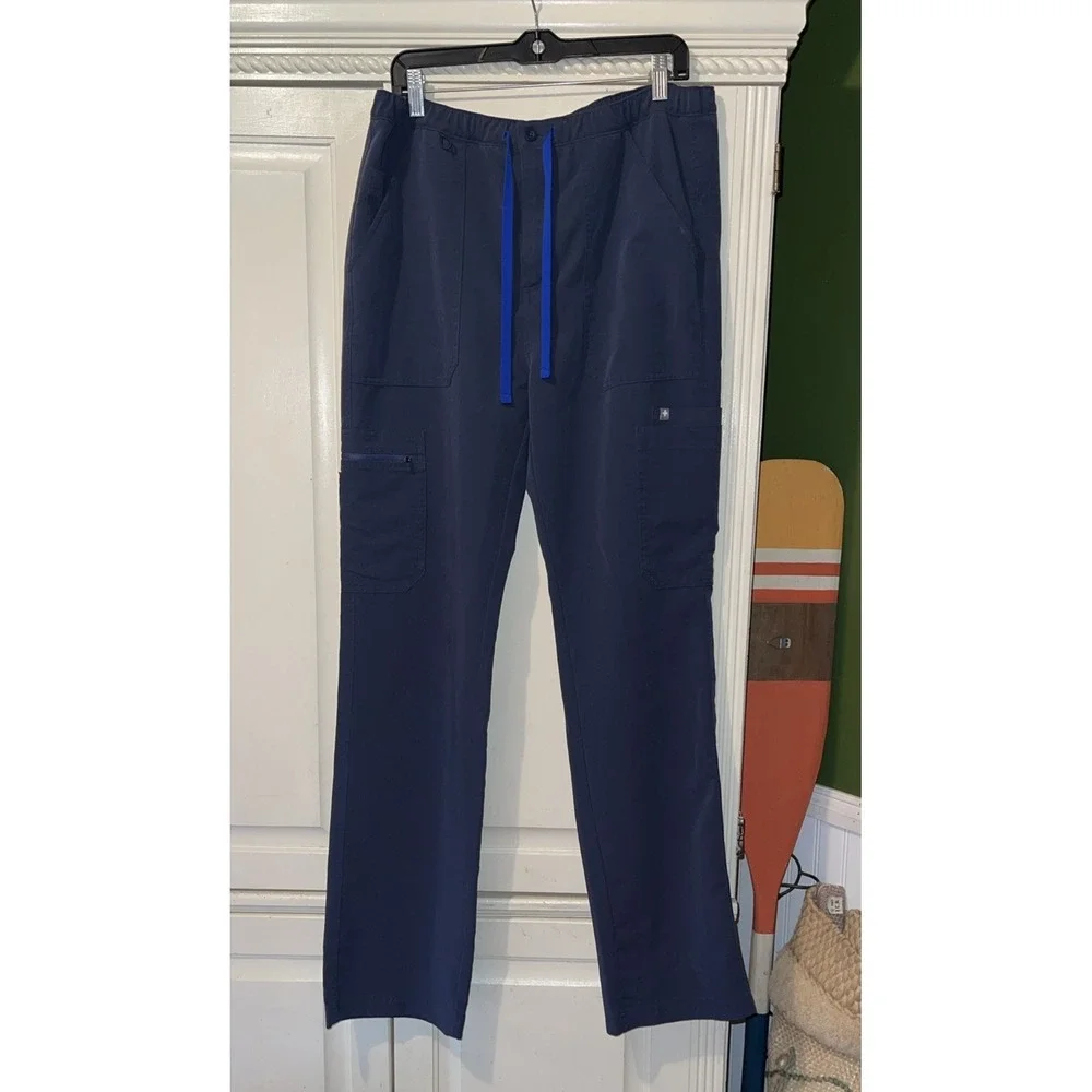 Figs Scrubs Cairo Cargo Men Large Tall Gray Nine Pocket Night Sky Nurse TM3001T