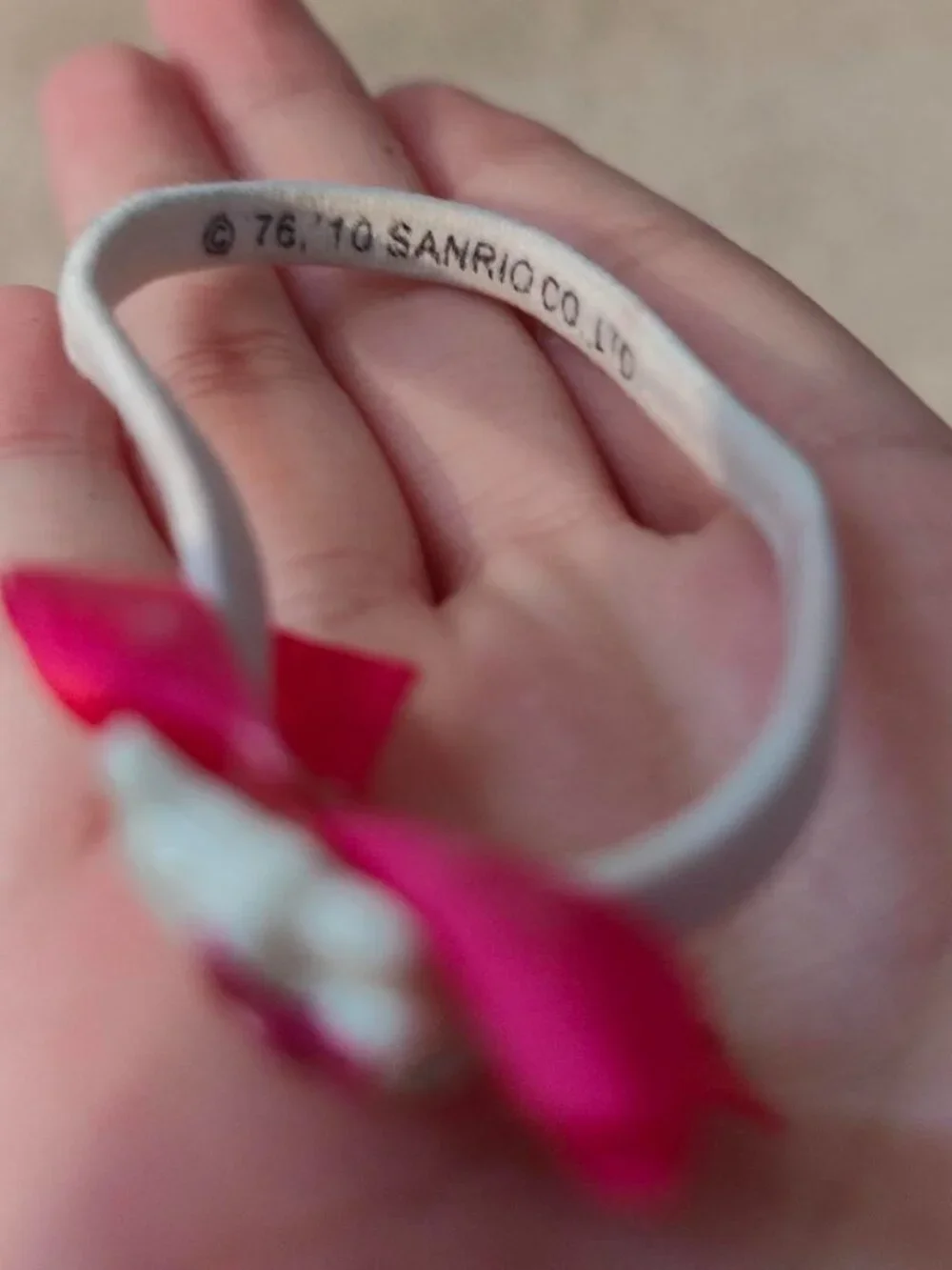Hello Kitty headband and matching bracelet