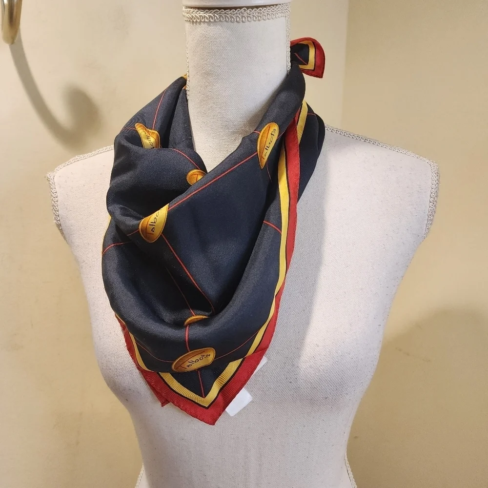 Talbots red scarf