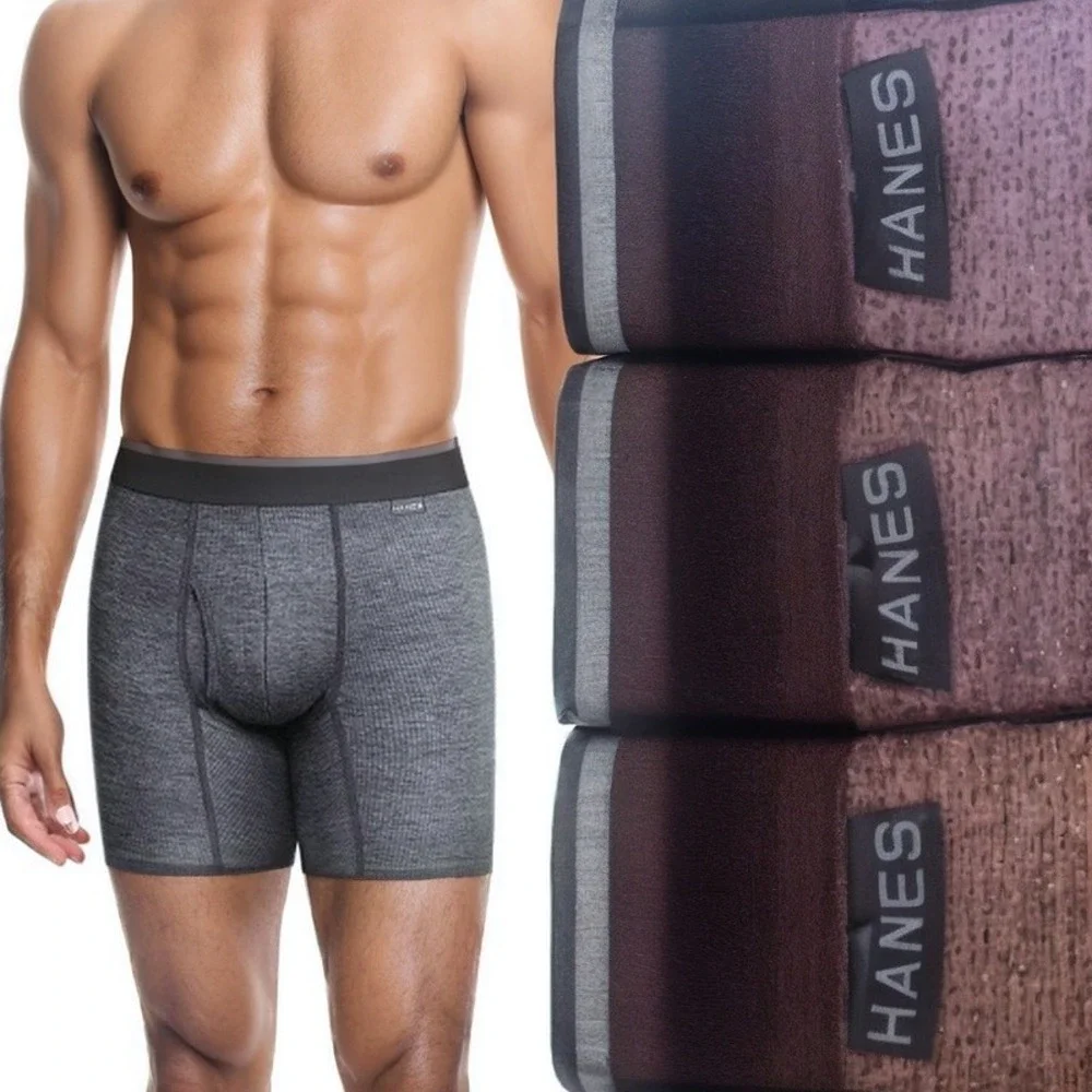 Hanes Boxer Briefs Mens Small Comfort Flex Fit‎ Stretch Comfy Underwear 3-Pack