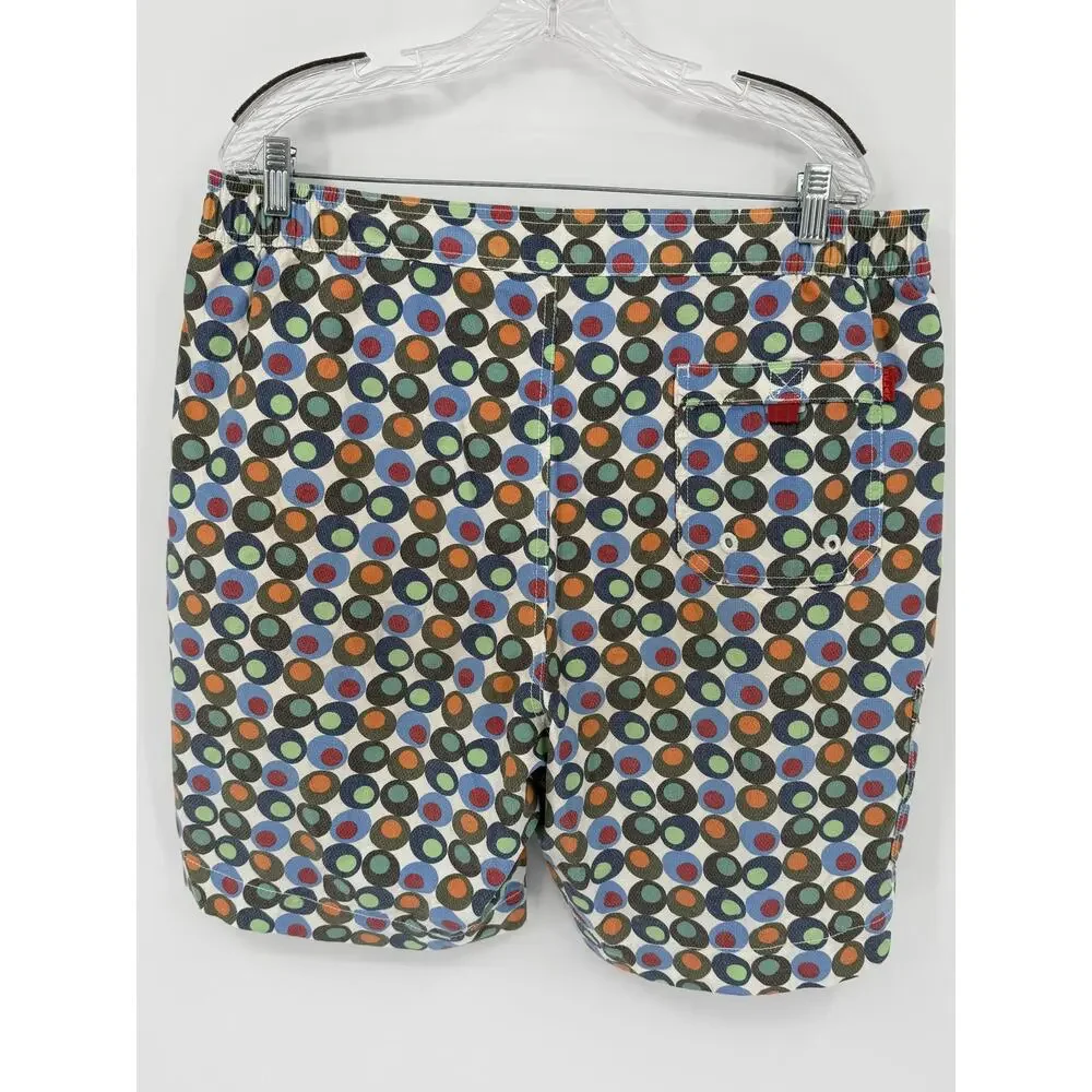 Tommy Bahama Relax Mens Geometric Board Shorts Swim Trunks L Preppy Vacation