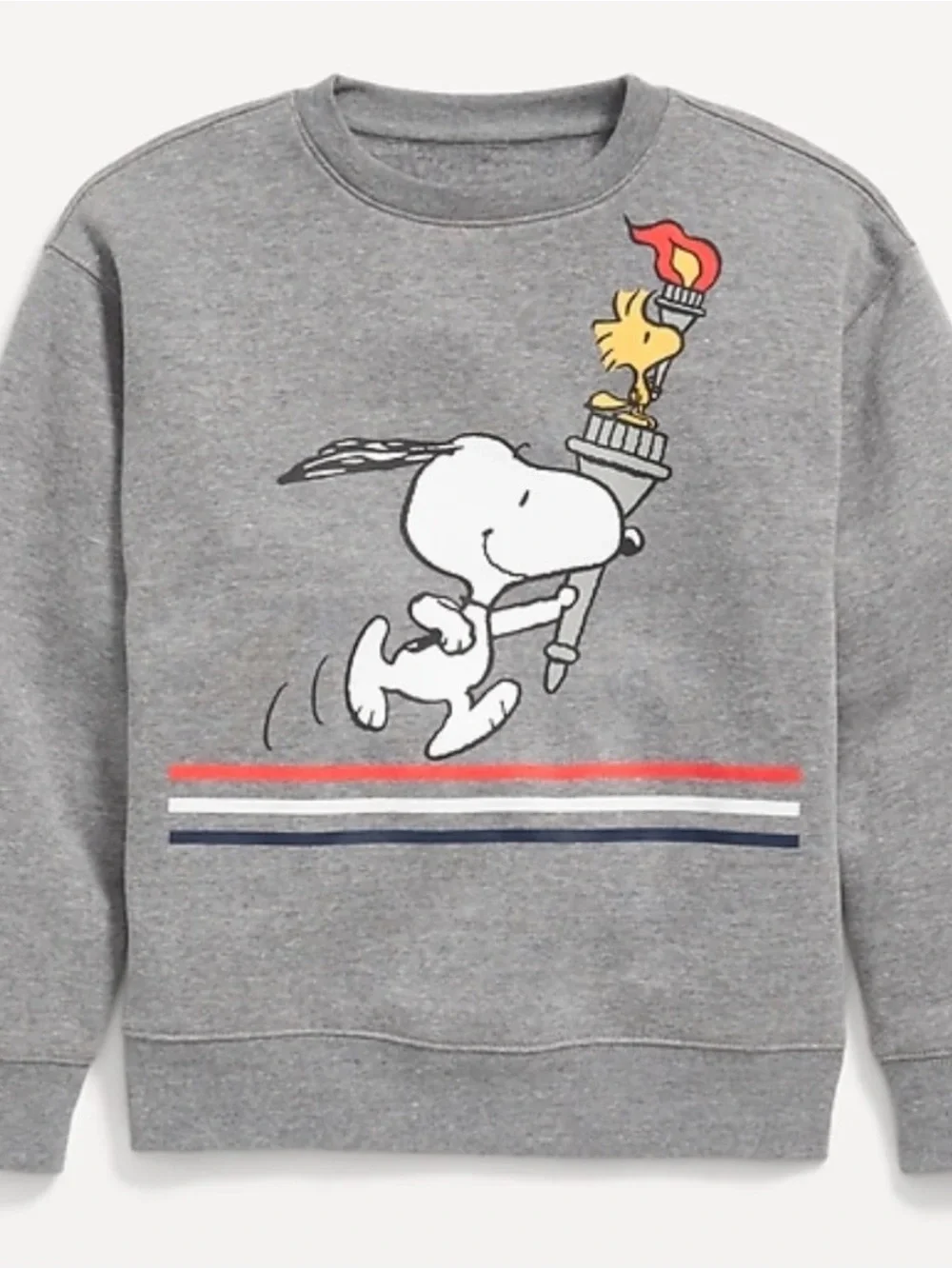 Old Navy Gray Sweatshirt with Blue Logo Tag