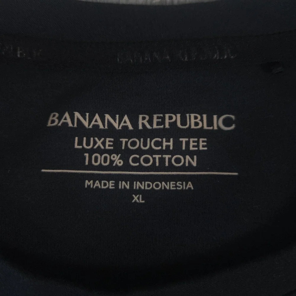 LOT OF 3 Banana Republic Shirt Mens XL/ XL Tall Luxe Touch Pima Cotton Henley