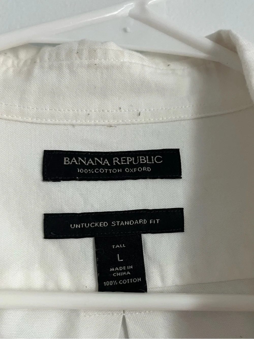 Banana Republic white tall