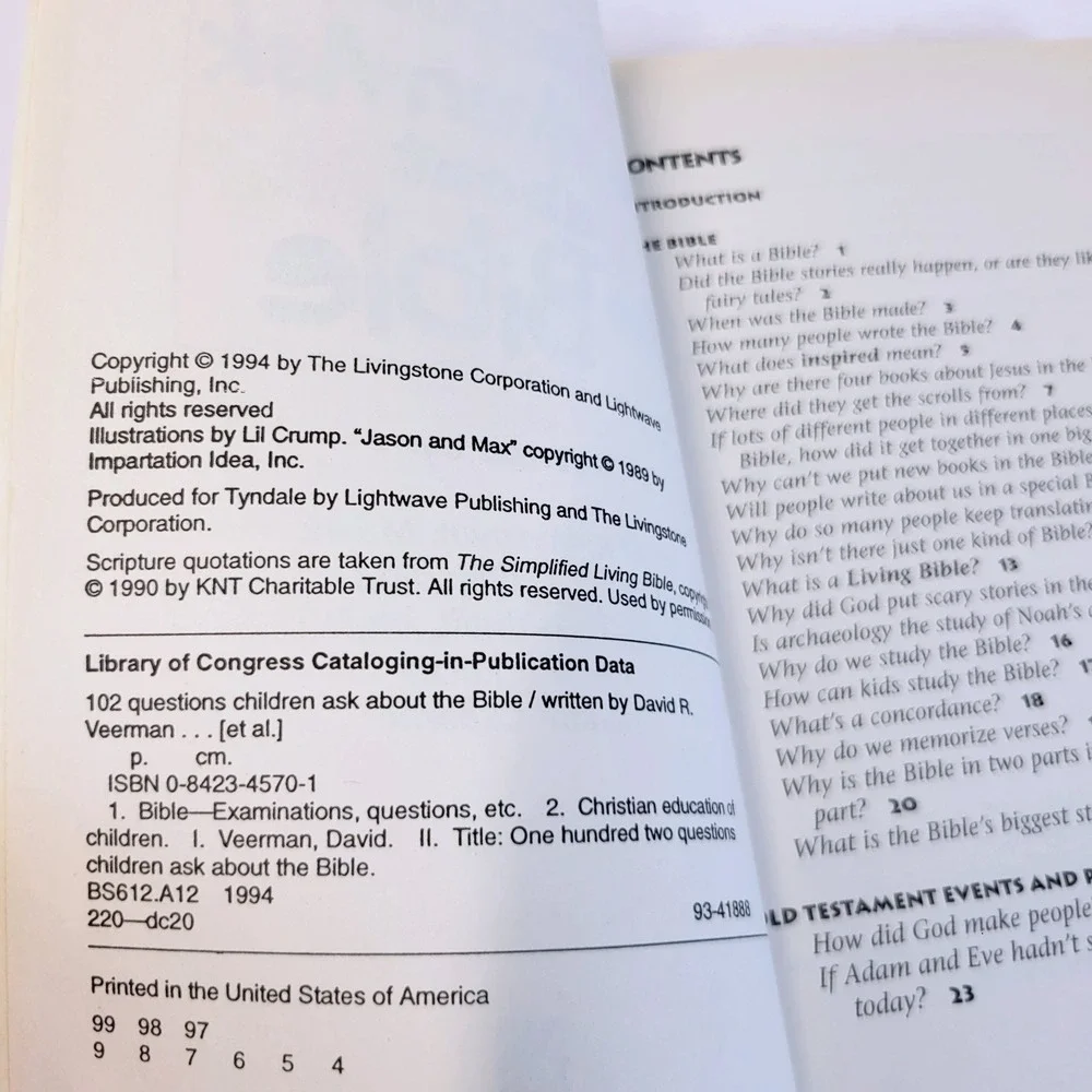 Tyndale House Publishers 102 questions