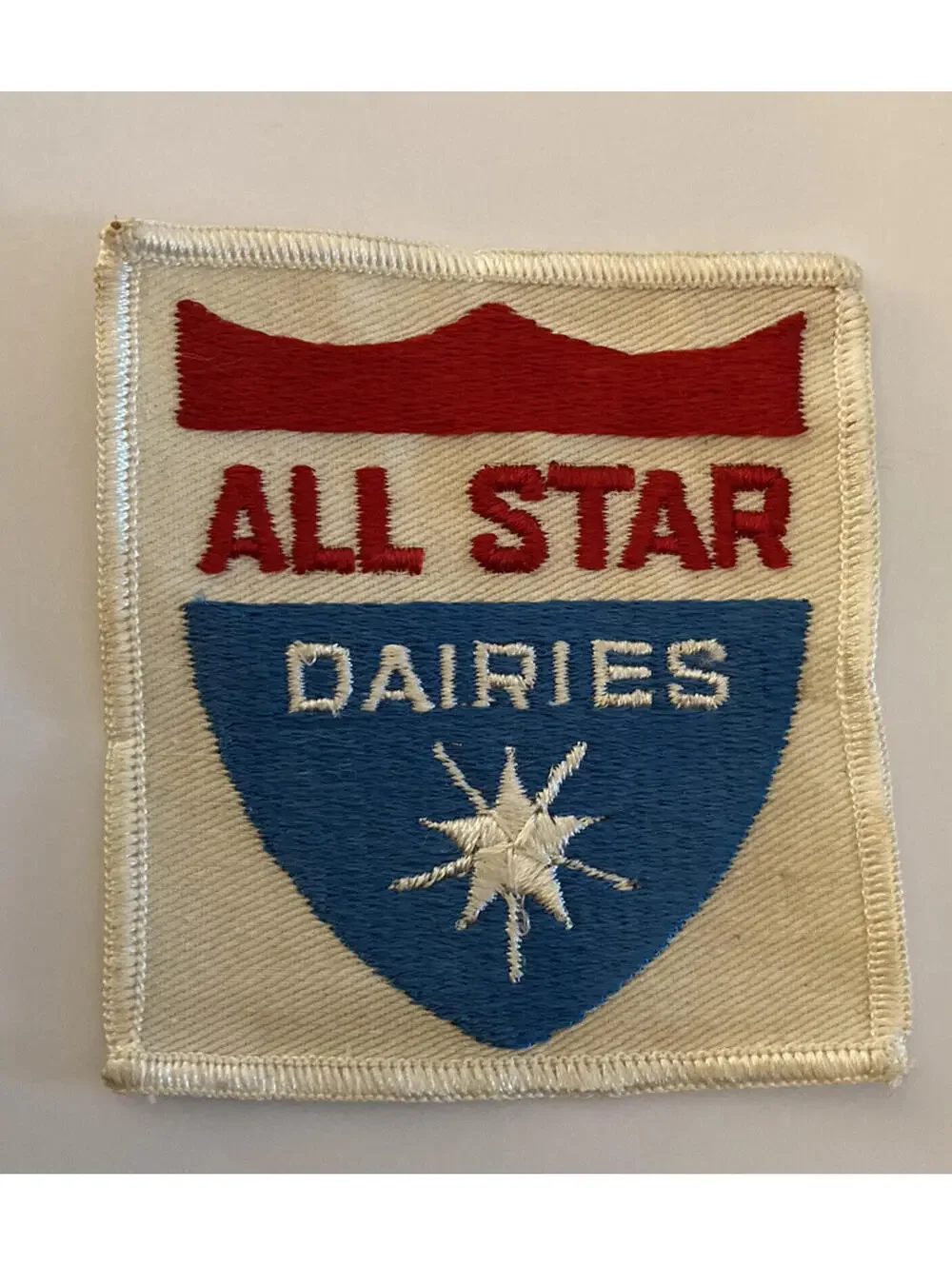 All Star Dairies Patch Souvenir Embroidered Badge