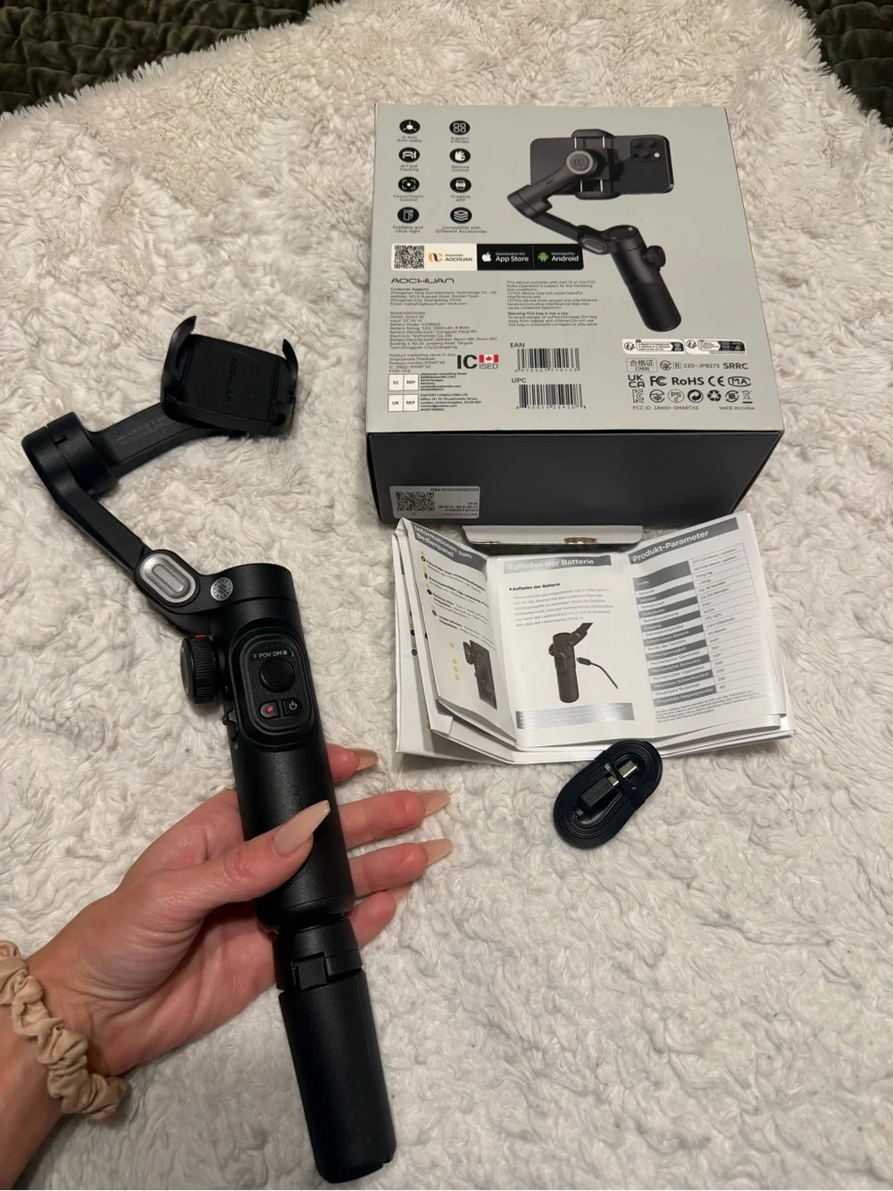 Like New Portable Black Smartphone Stabilizer  Smart XE 3-Axis