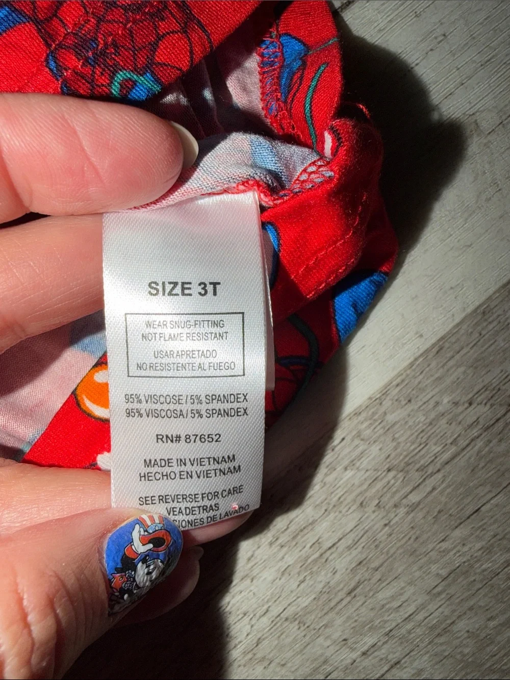 Marvel soft pajama
