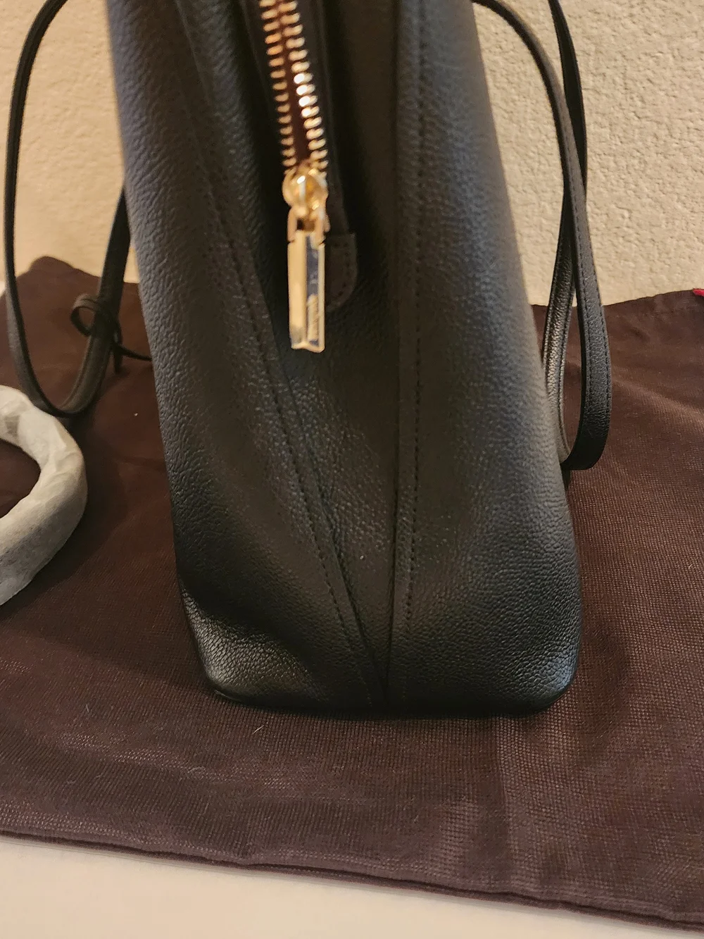 Kate Spade New York Margaux Large Work Tote – Black Pebbled Leather