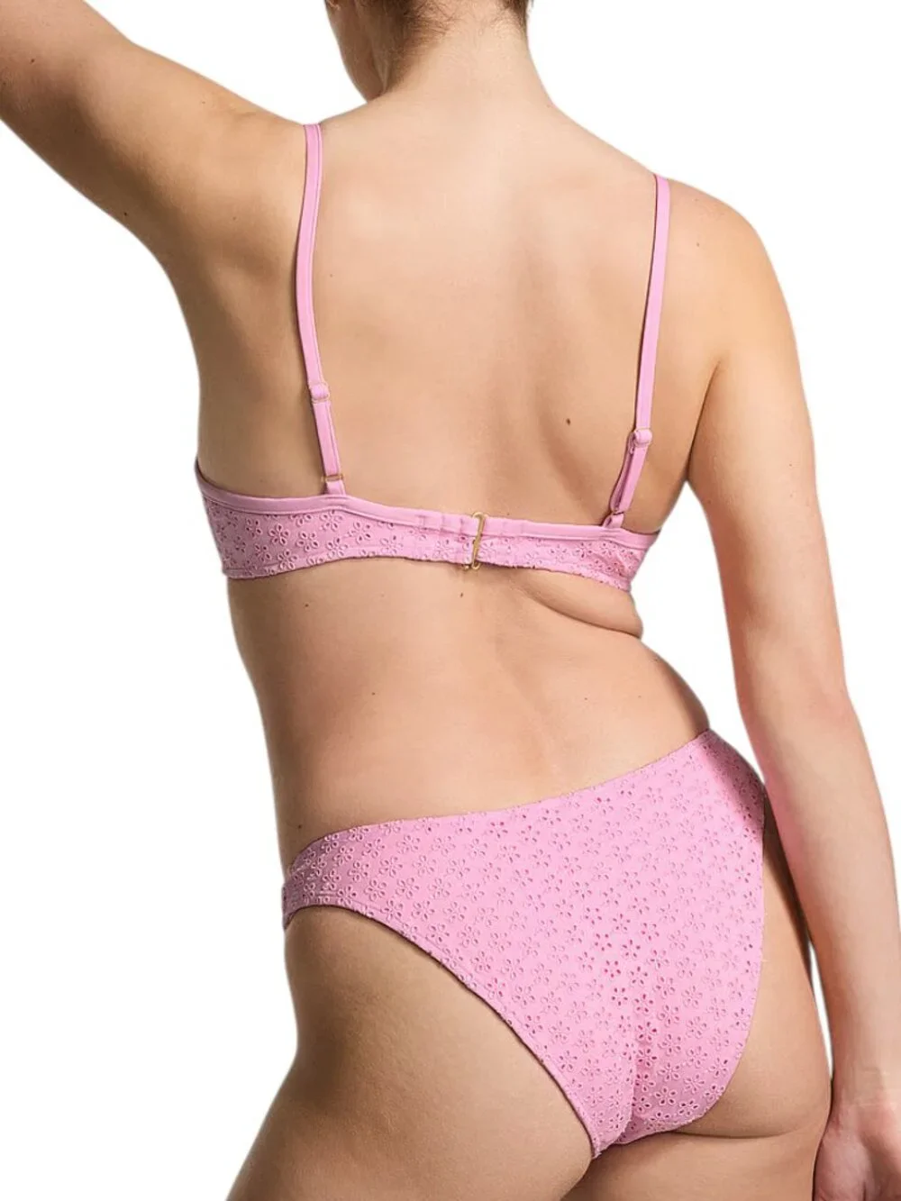 Frankies Bikinis pink eyelet