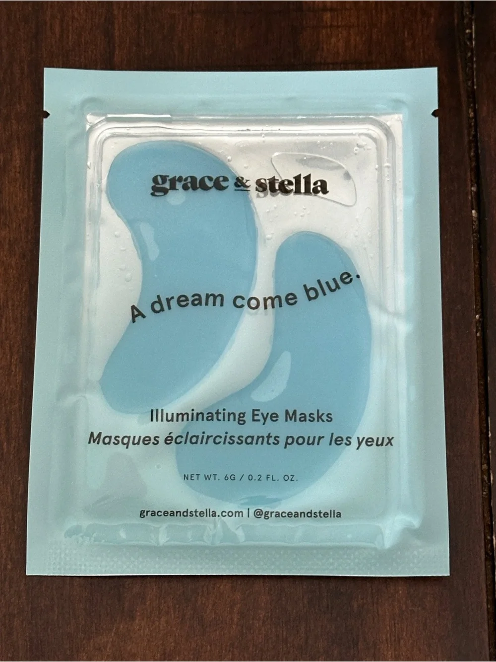 grace & stella 6 pk. Eye Glow Trio Pink, Blue & Gold Hydrogel Under Eye Patches