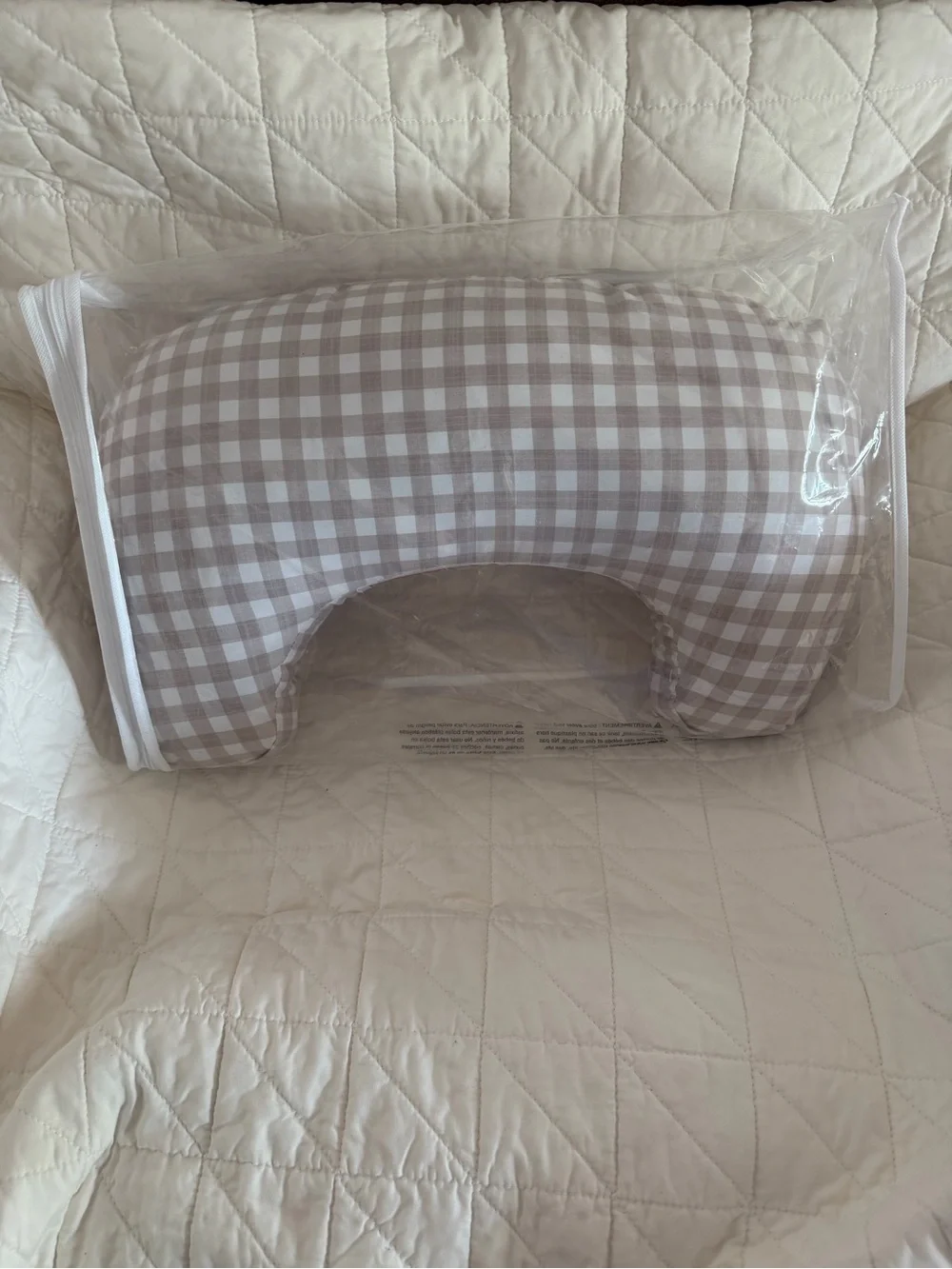 Boppy Momkind Gingham Nursing Pillow