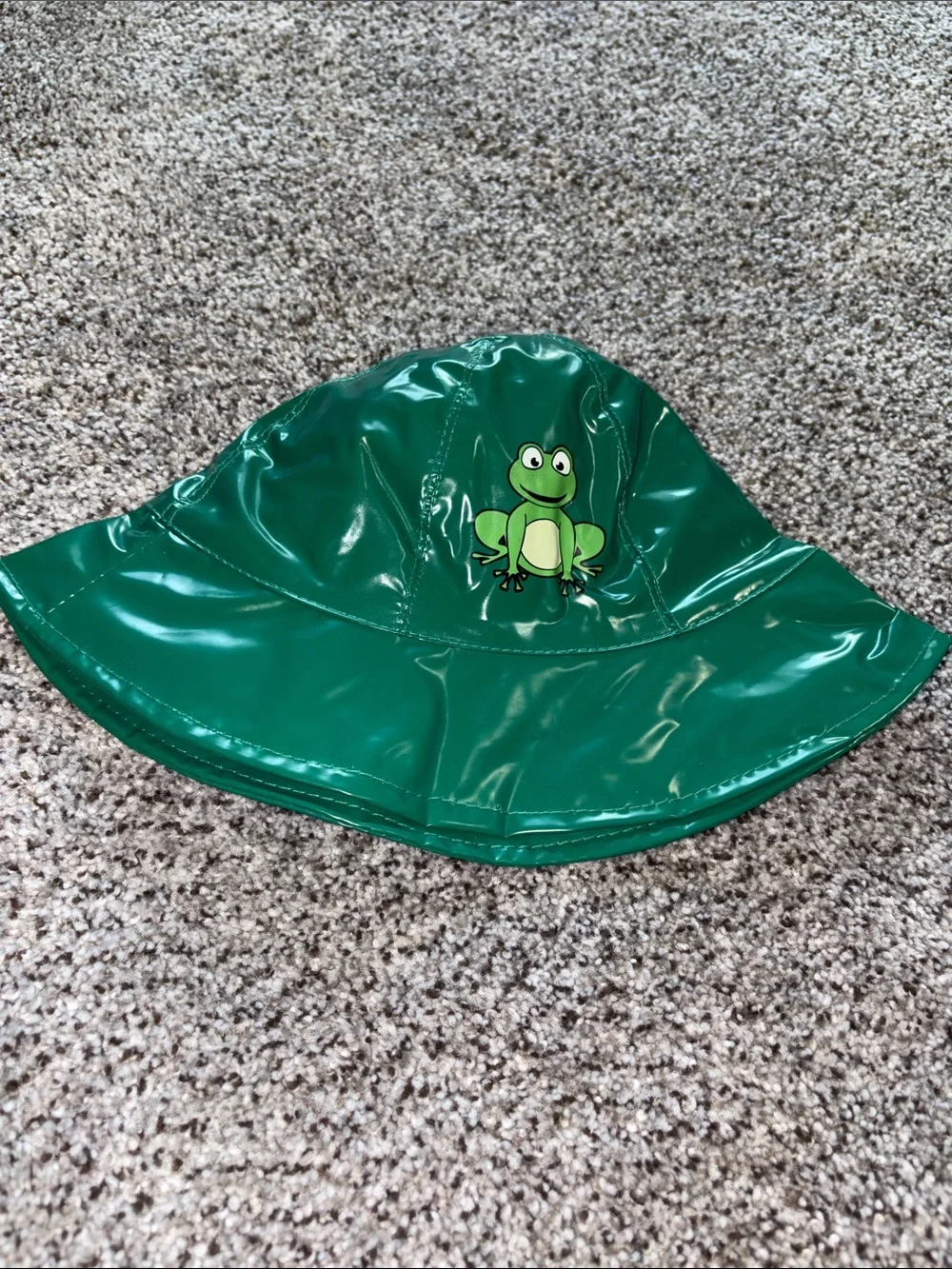 Green Kids Frog Rain Hat