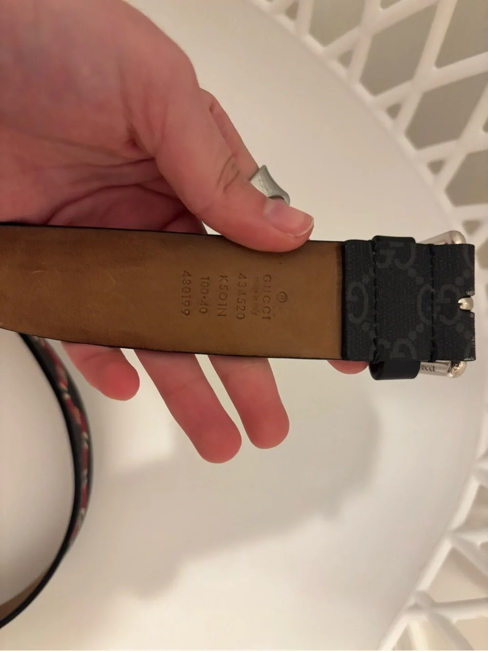 Gucci designer belt