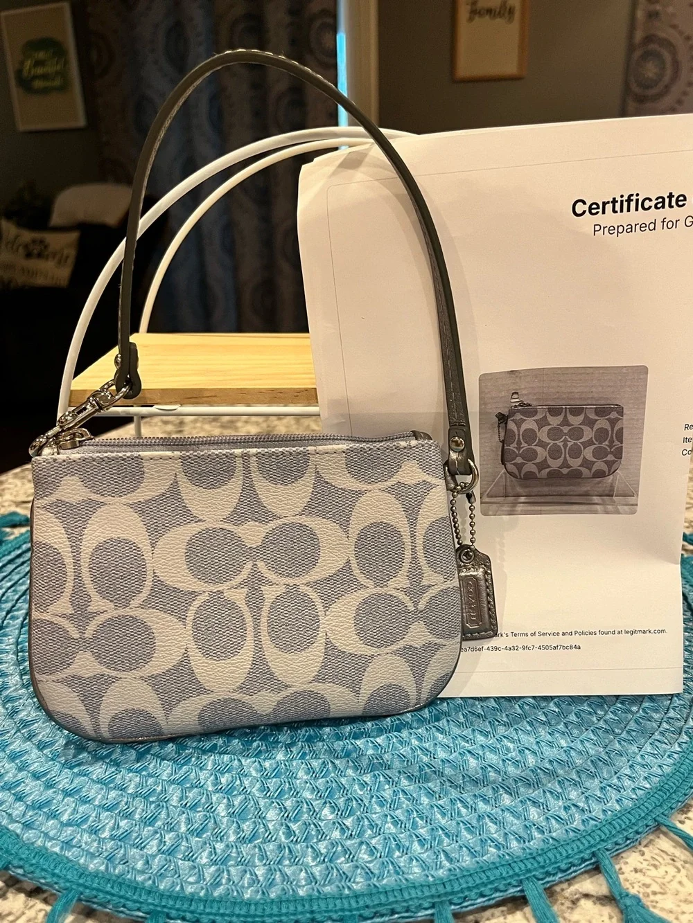 Coach wristlet signature