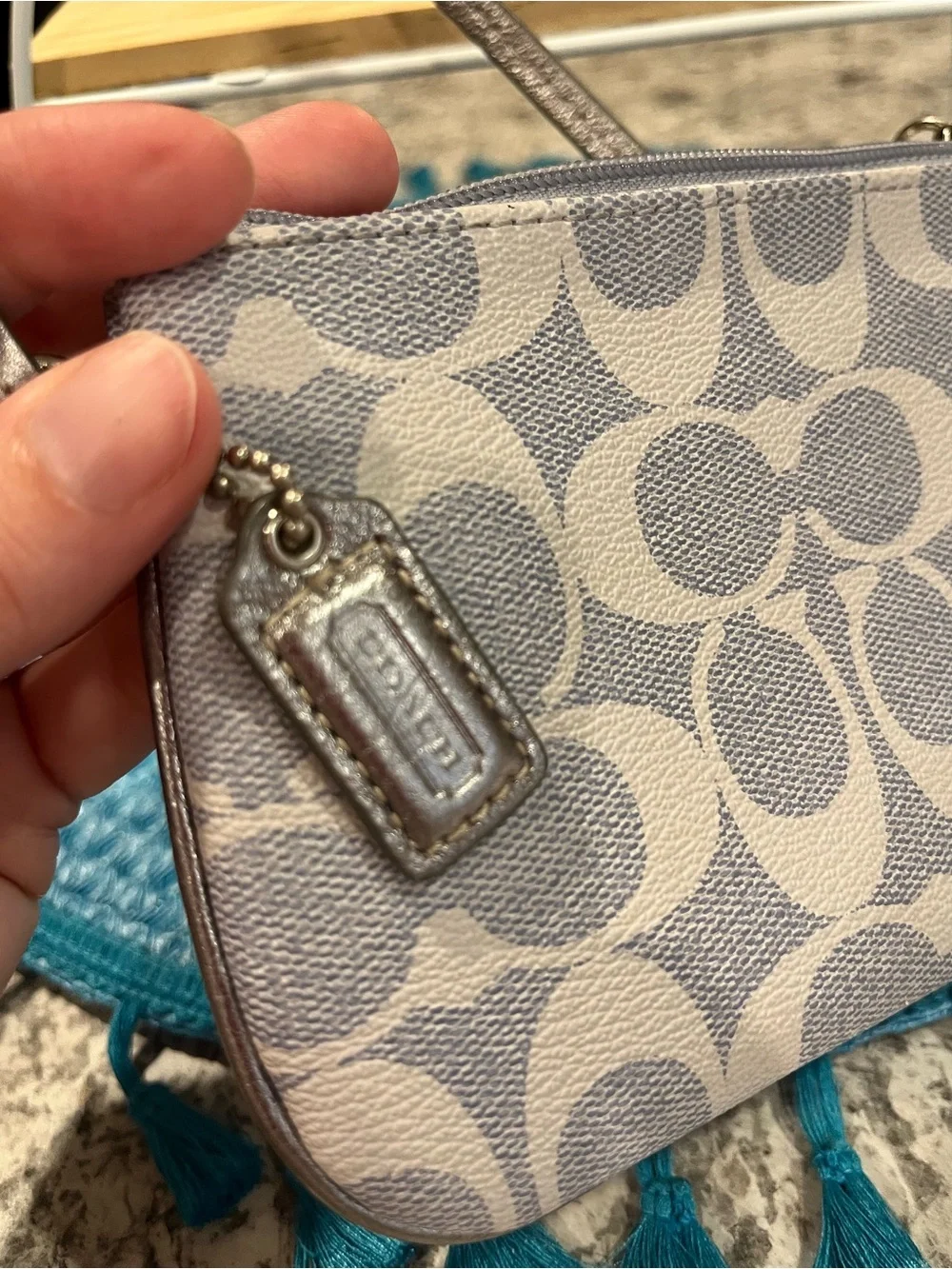 Coach wristlet signature