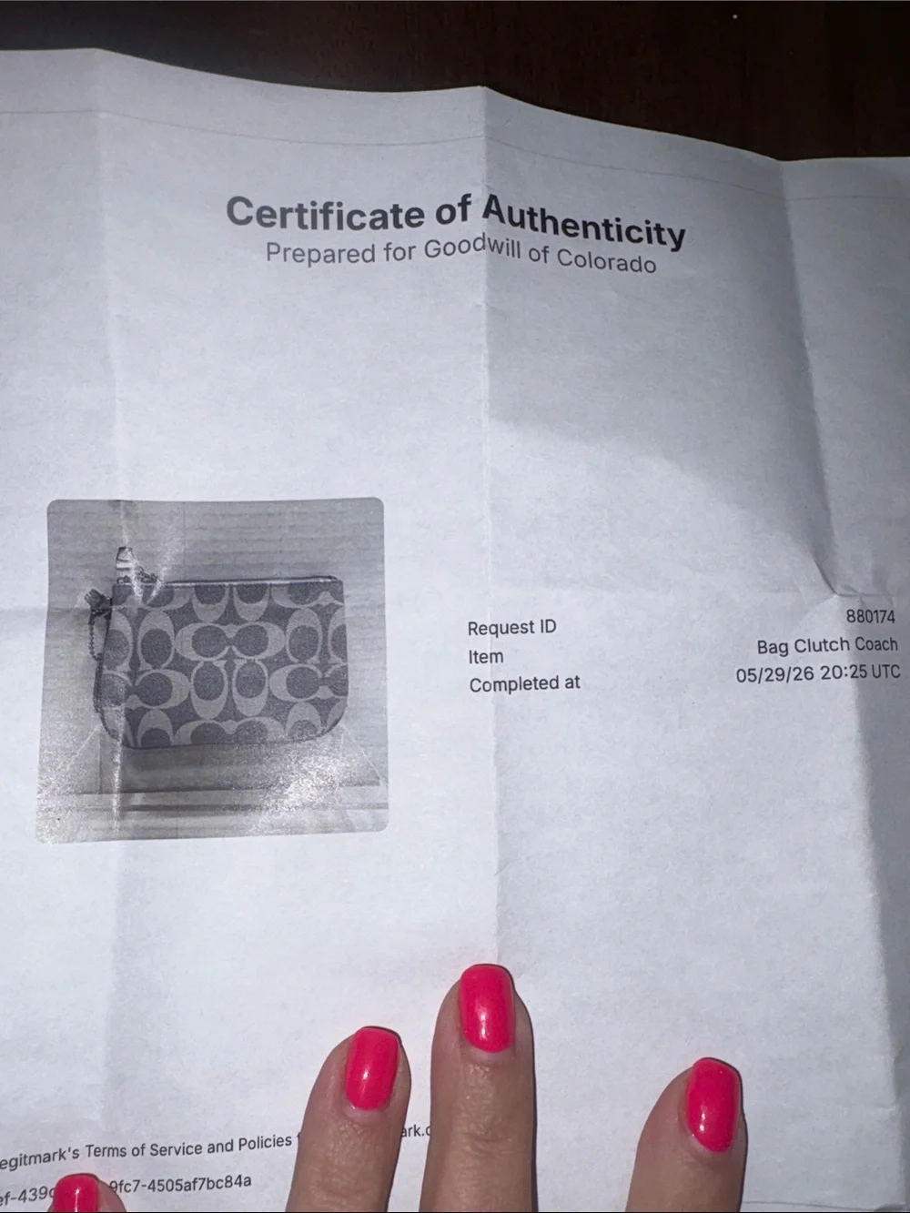Coach wristlet signature