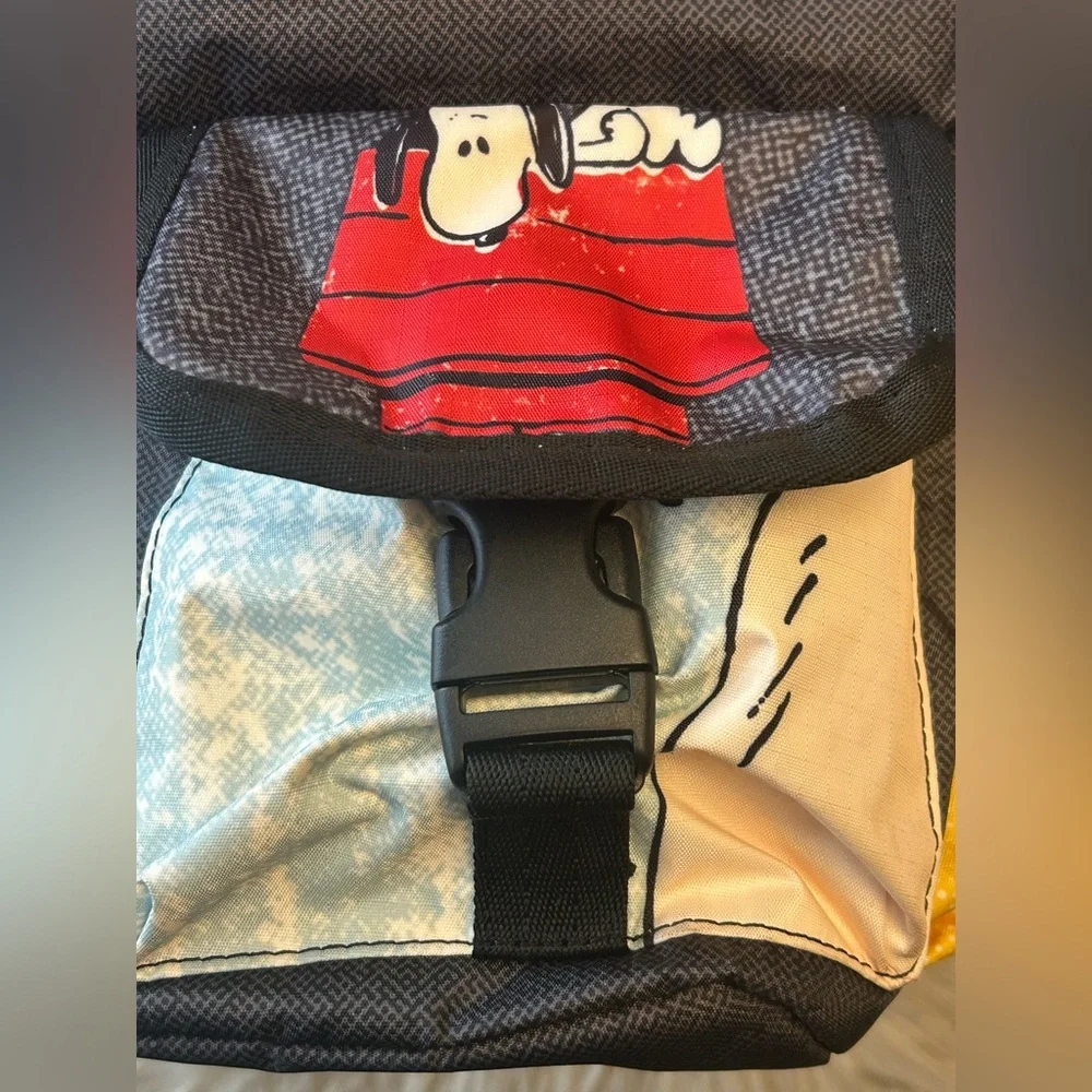 Snoopy Multi-Color Graphic Canvas Backpack
