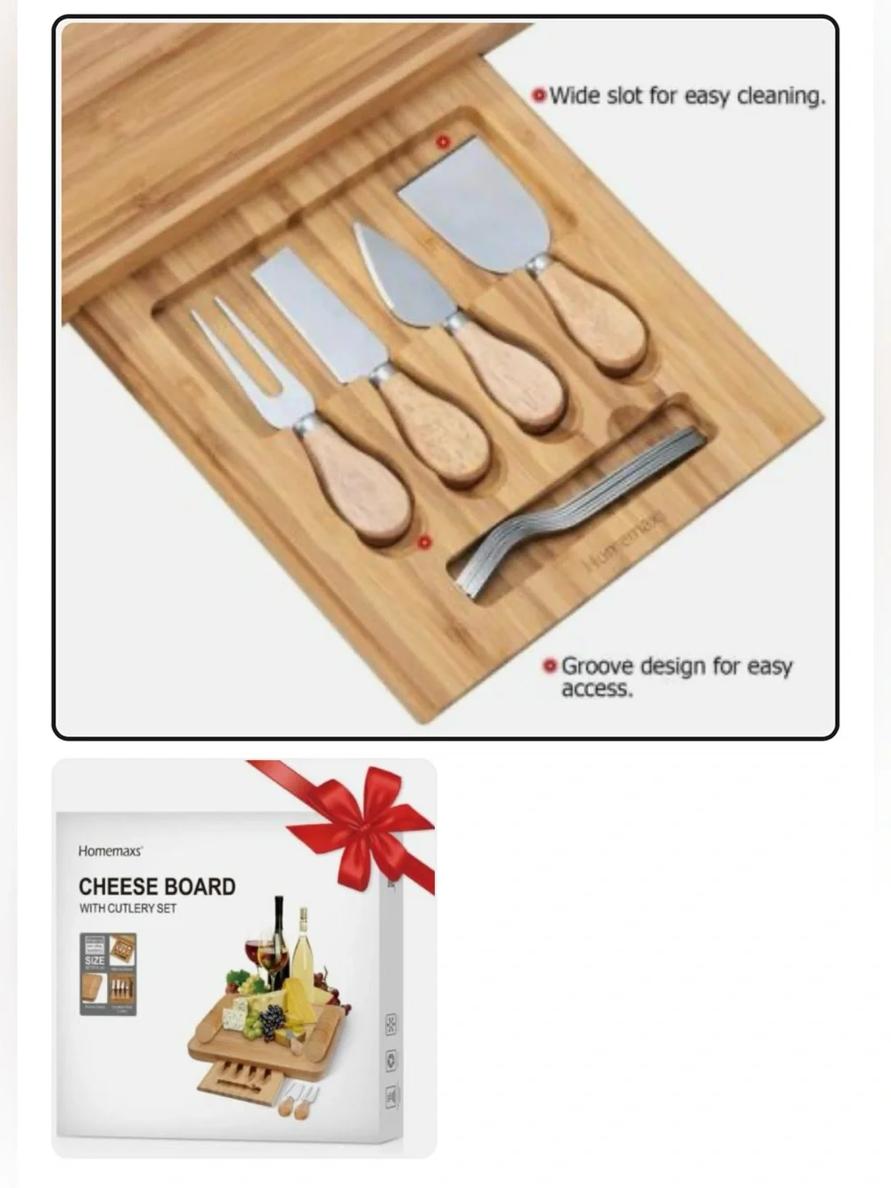 homemaxs bamboo cheese