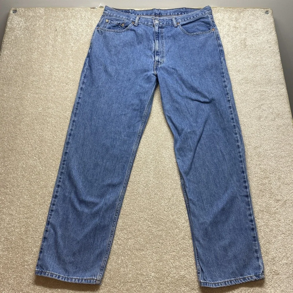 Levis‎ 550 Jeans Mens 40x32 Blue Relaxed Tapered Leg Denim Made Egypt Y2K