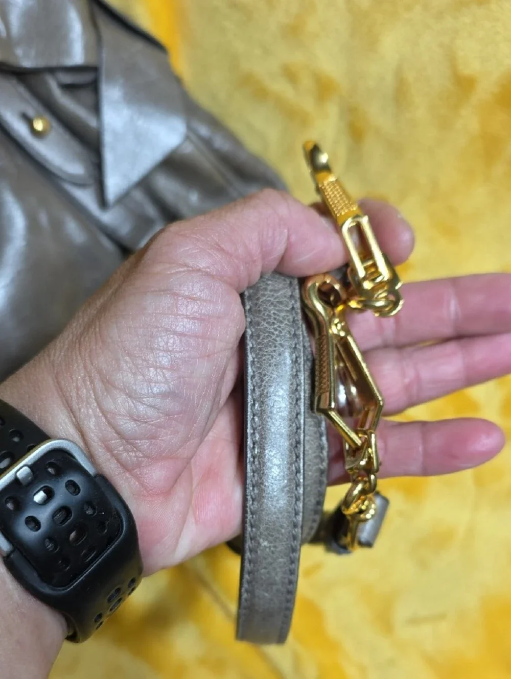 Miu Miu soft straps decorative