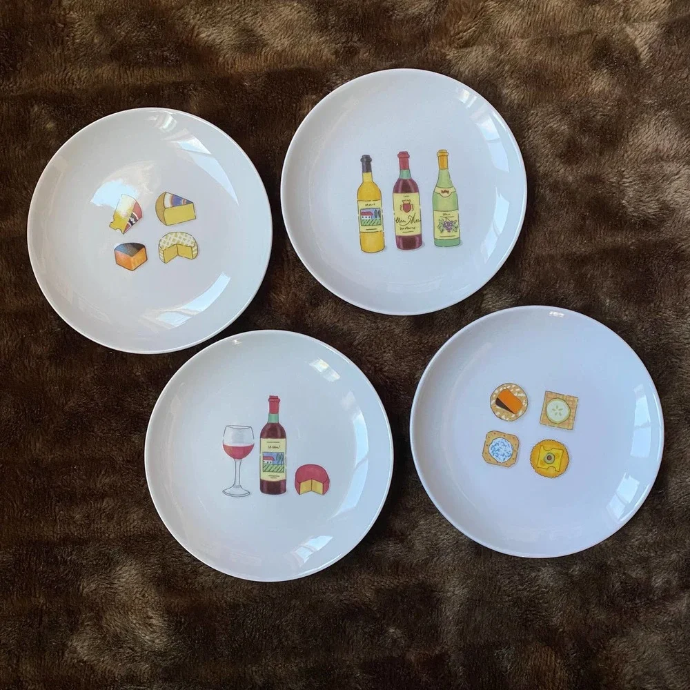 Nancy Green 2001 Boston Warehouse Wine & Cheese Dessert‎ Snack Appetizer Plates