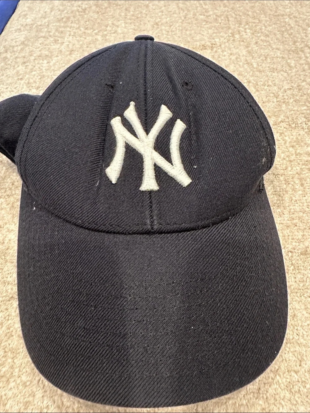 47 Brand Yankees Kids Hat in Black with White Embroidery