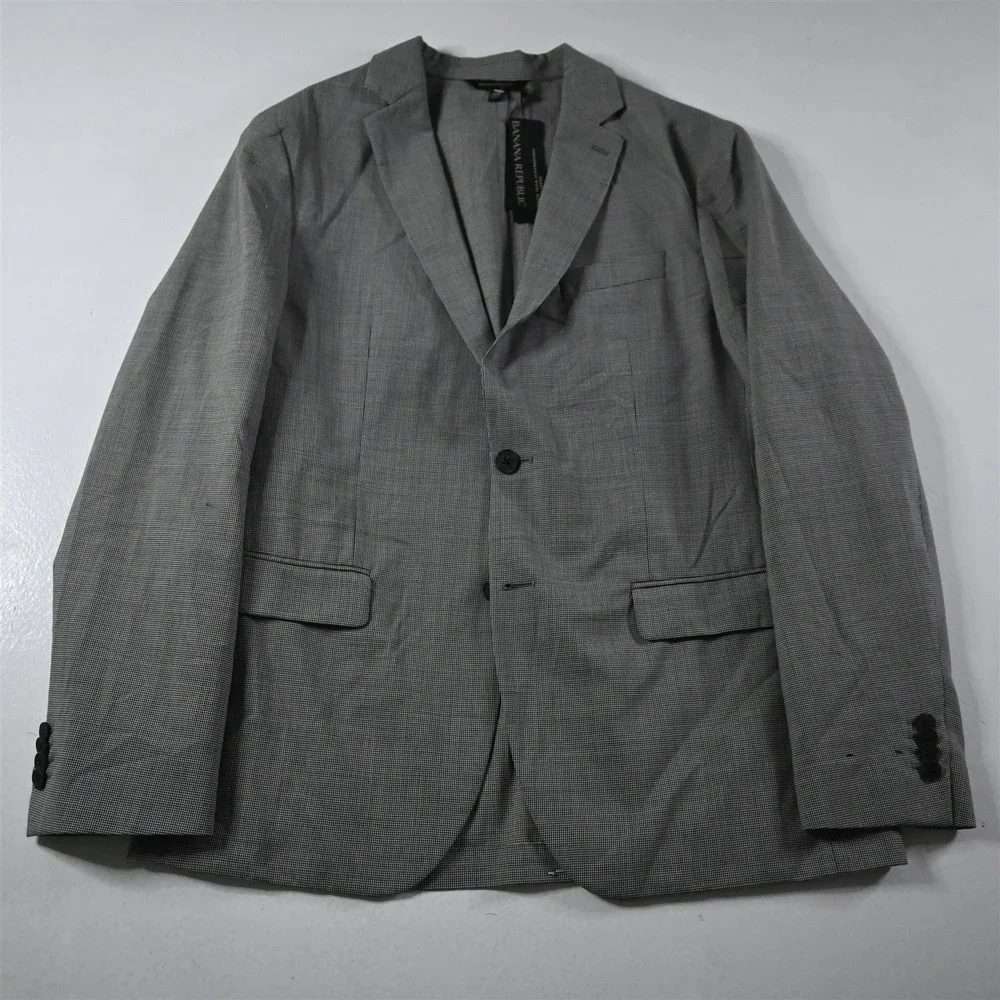 NEW Banana Republic 42R‎ Gray Smart Weight Unstructured Mens Blazer Sport Coat