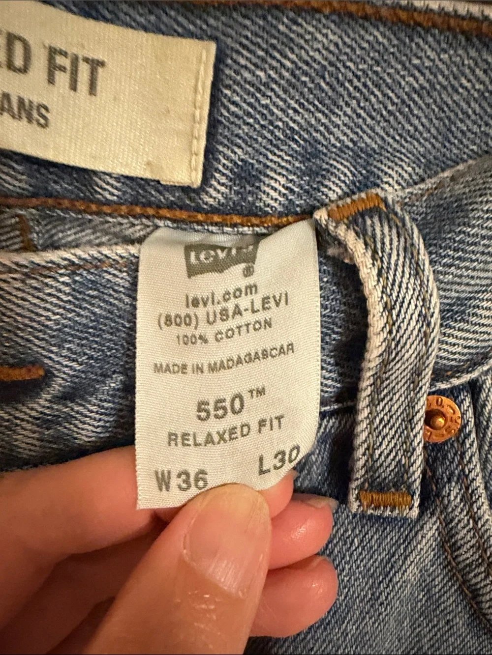 VTG 1992 Levi’s 550 Reworked Camo Jeans - 36 X 30