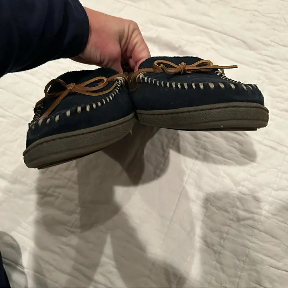 Clark’s men Sherman slippers EUC size 10 suede upper rubber bottoms