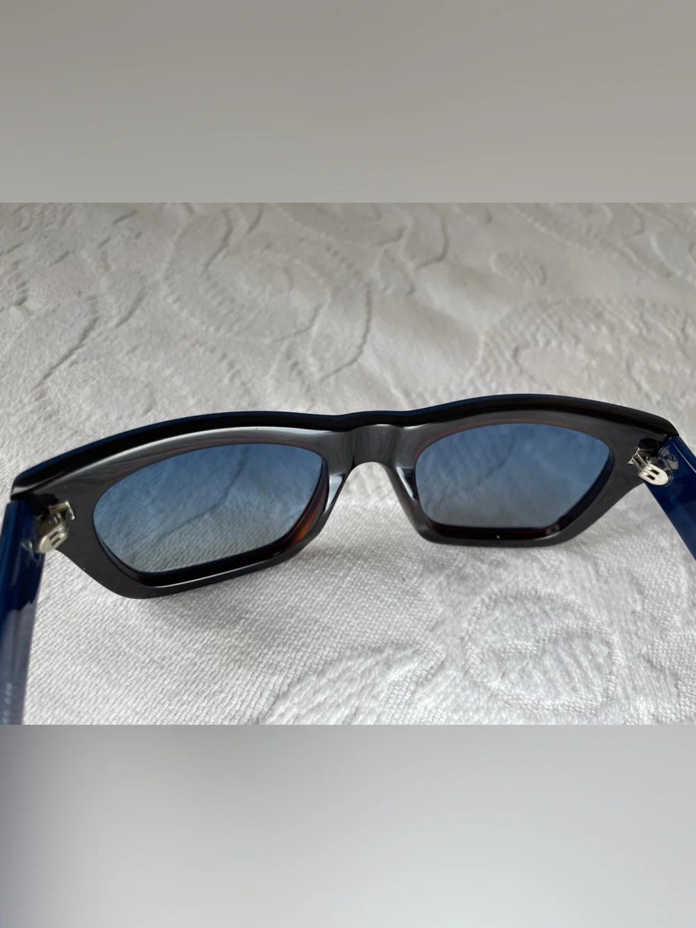 Justin Timberlake William Rast Blue Brown acetate Square Cat 3 polarized