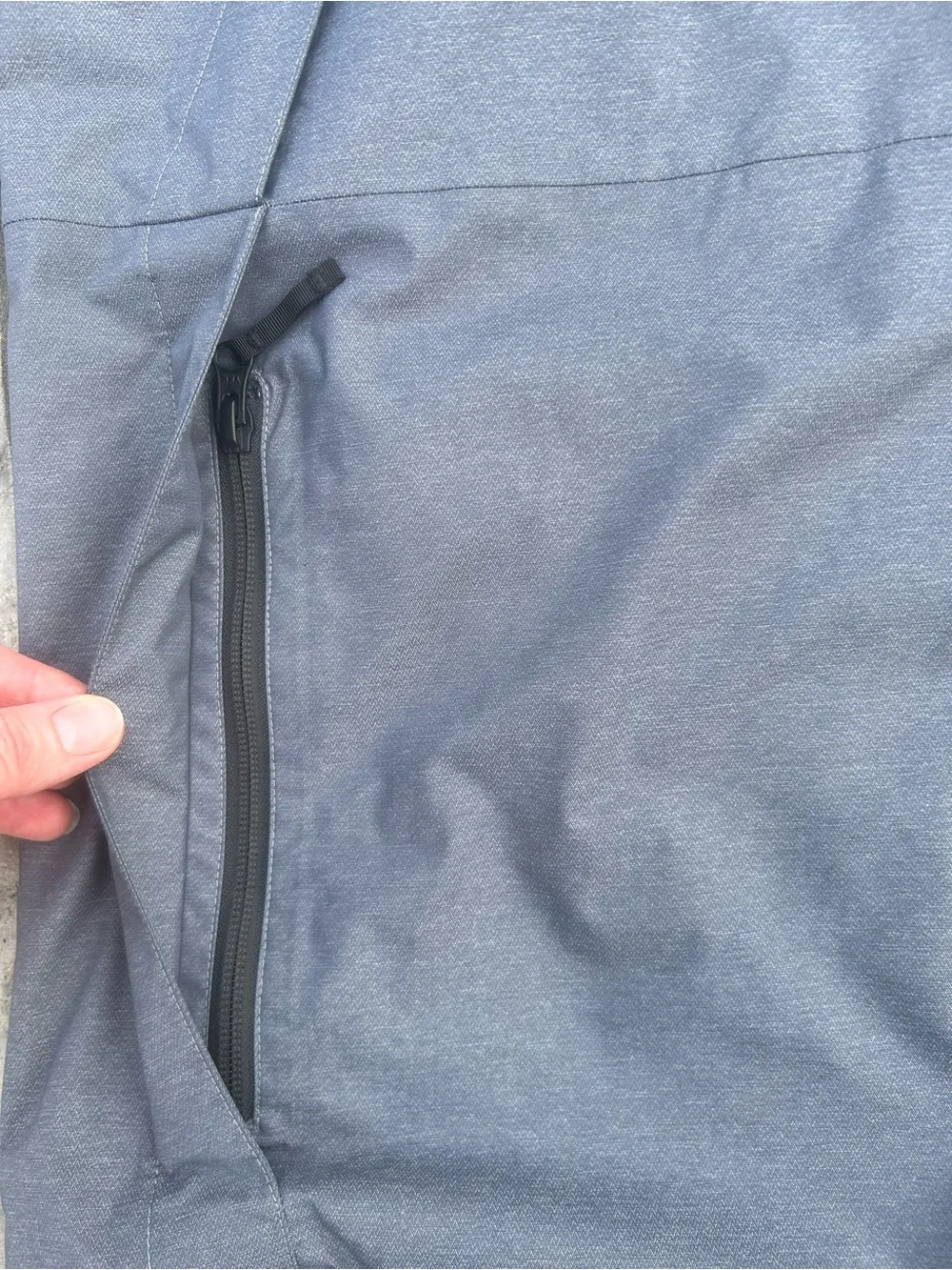 The North Face Gotel Grey Hooded Rain Jacket Mens XL
