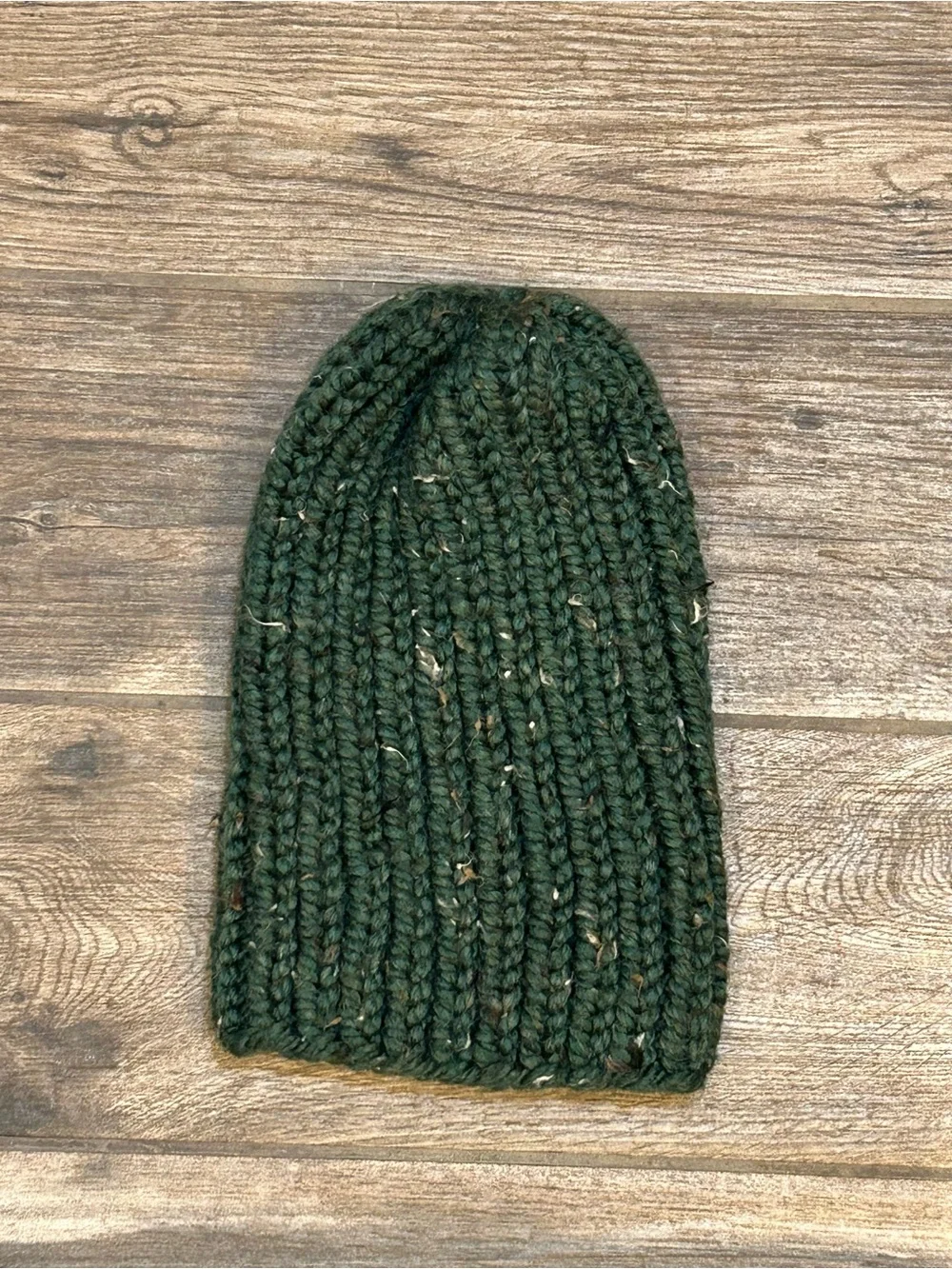 Handmade Unisex Cozy Kelp Knit Wool Blend Chunky Beanie 12” NEW