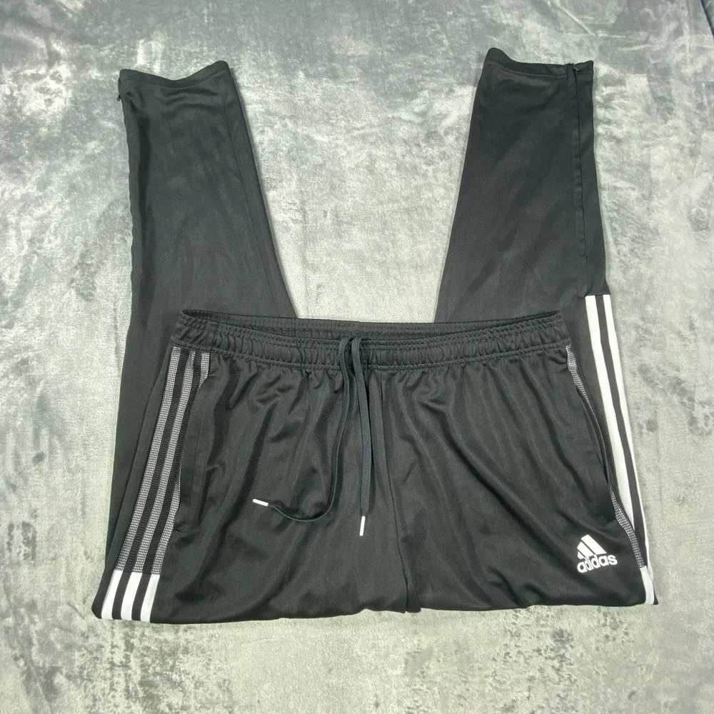 Adidas Track Pants 2XL Mens Prime Green AEROREADY Training Workout Ankle Zip Gym