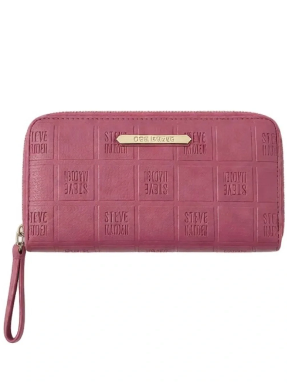 Steve Madden Rose Pink Zip-Around Wristlet Wallet 💕
