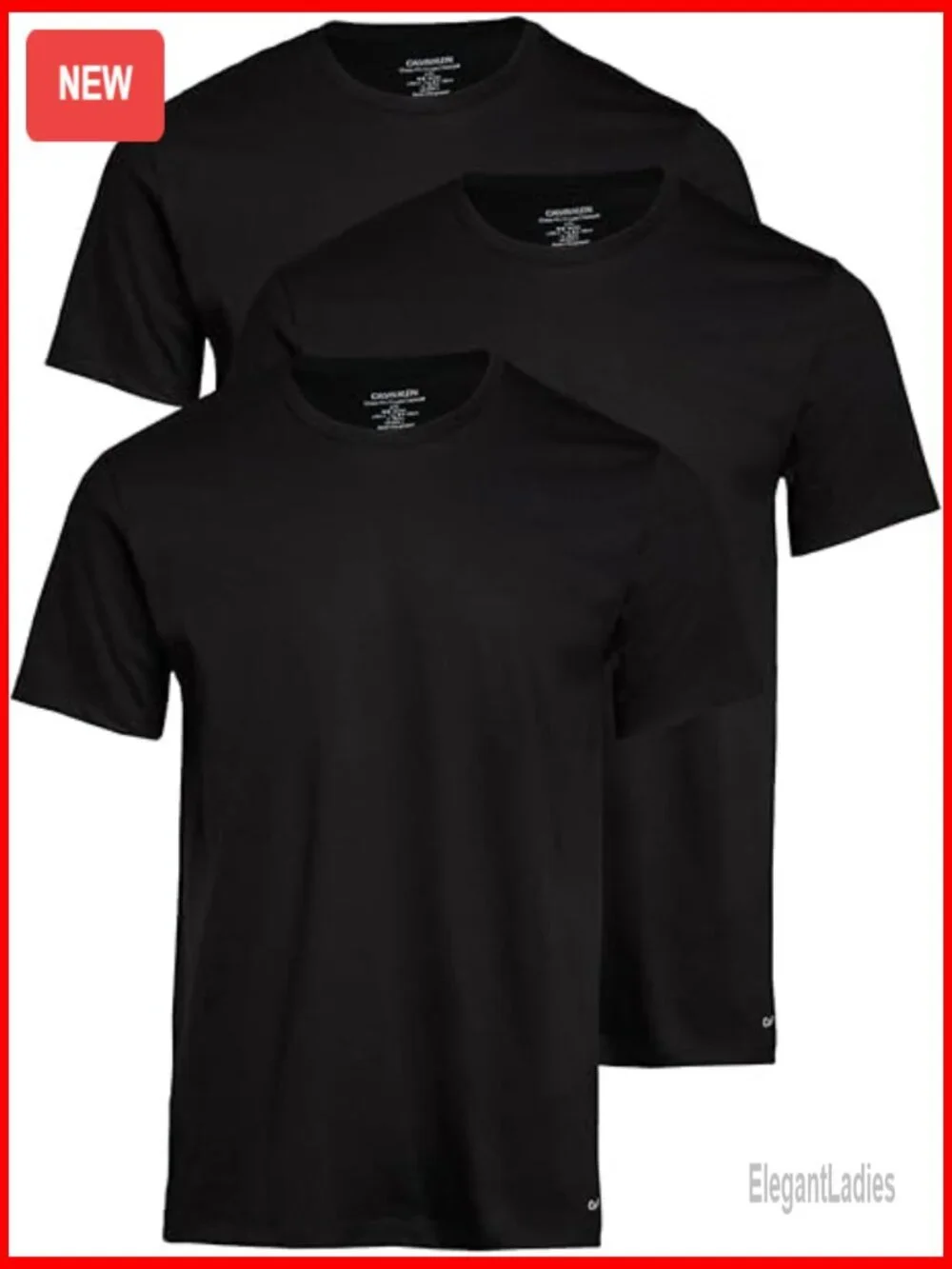 Men's 3-Pack Cotton Undershirts, Lightweight Breathable Crewneck Tees