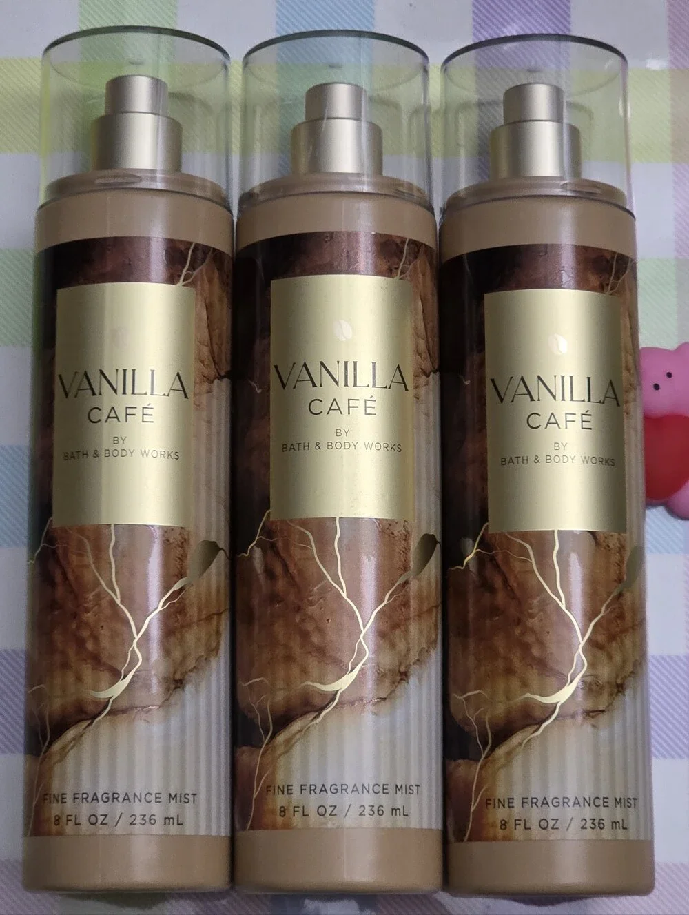 Bath & Body Works Vanilla Café Fine Fragrance Body Mist Set of 3 New RARE