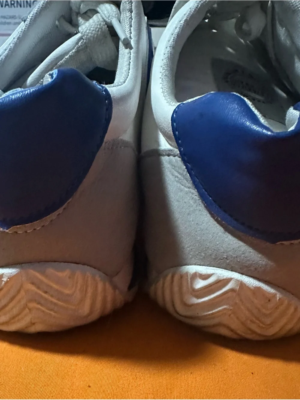 White and Blue Men's Casual Sneaker