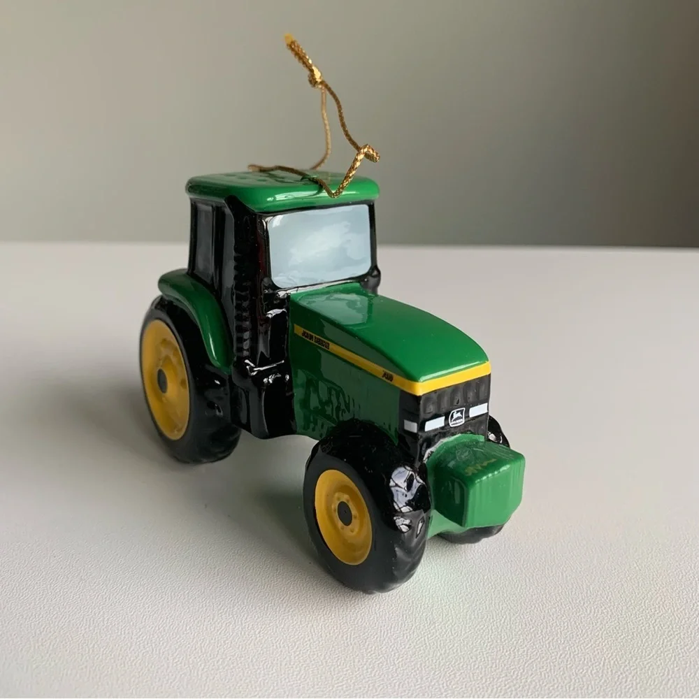 Vintage Enesco John Deere Tractor Christmas Tree Ornament