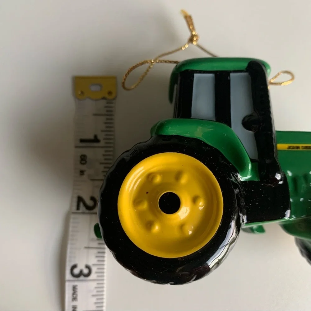 Vintage Enesco John Deere Tractor Christmas Tree Ornament