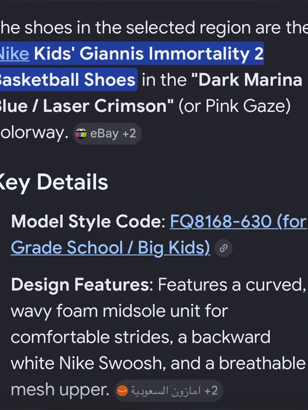 Nike bright kids