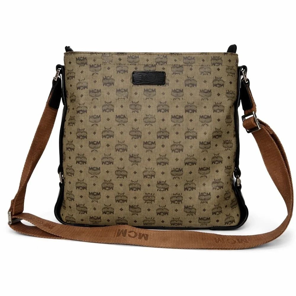 MCM Logo Messenger Bag
