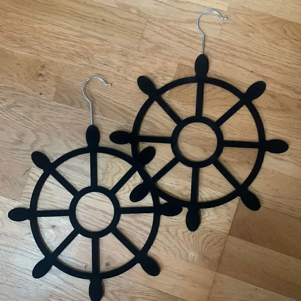 Closet Organizer Bundle 2 Nautical Ships Wheel Scarf Belt Tie