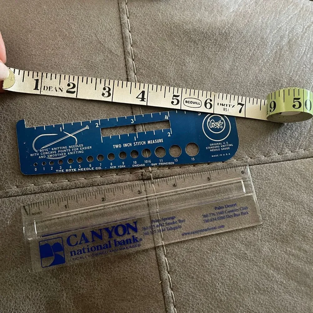 Vintage Measuring tools Needle gauge Boye‎ Needle Co Dean Scovill Dritz England