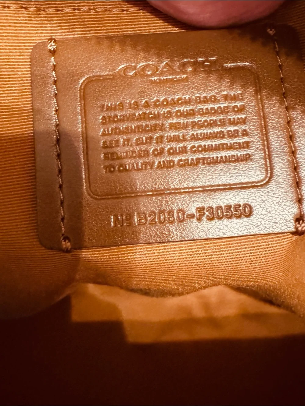 Coach saddle brown