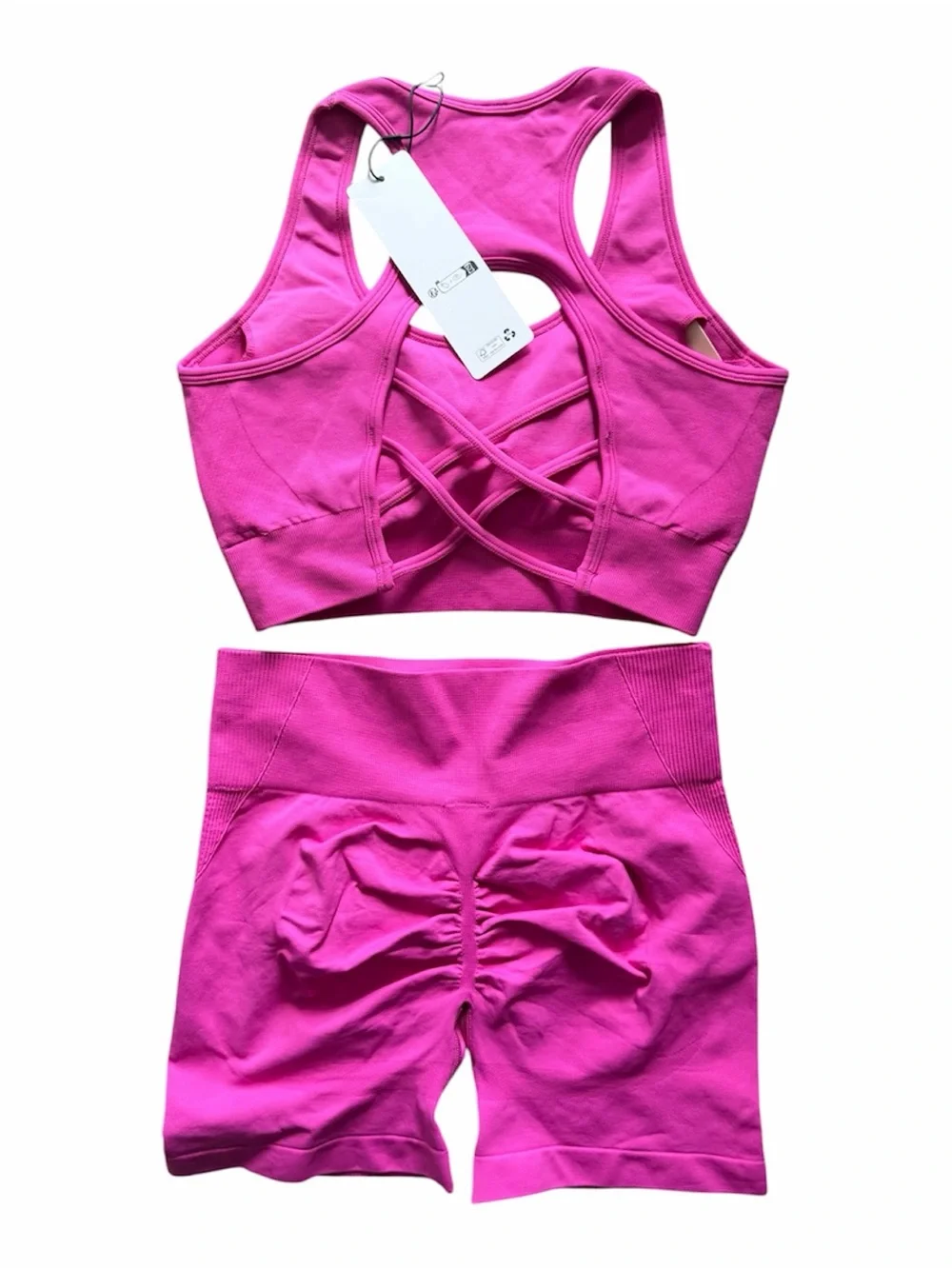 ALO Yoga Hot Pink Racerback Sports Bra
