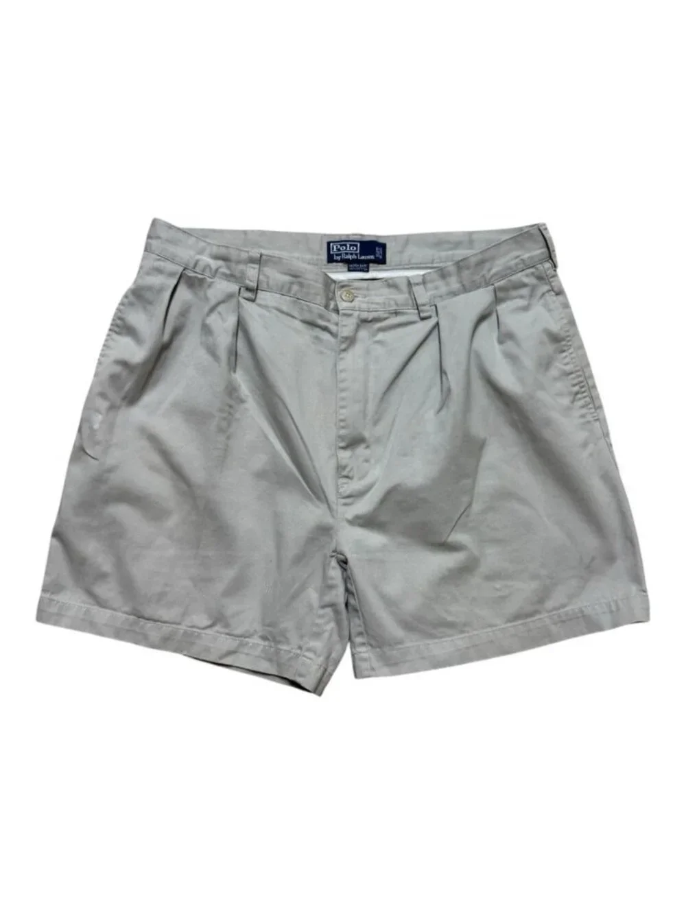 Polo Ralph Lauren Andrew Shorts Men’s 36 Beige Cotton Chino 6” Inseam
